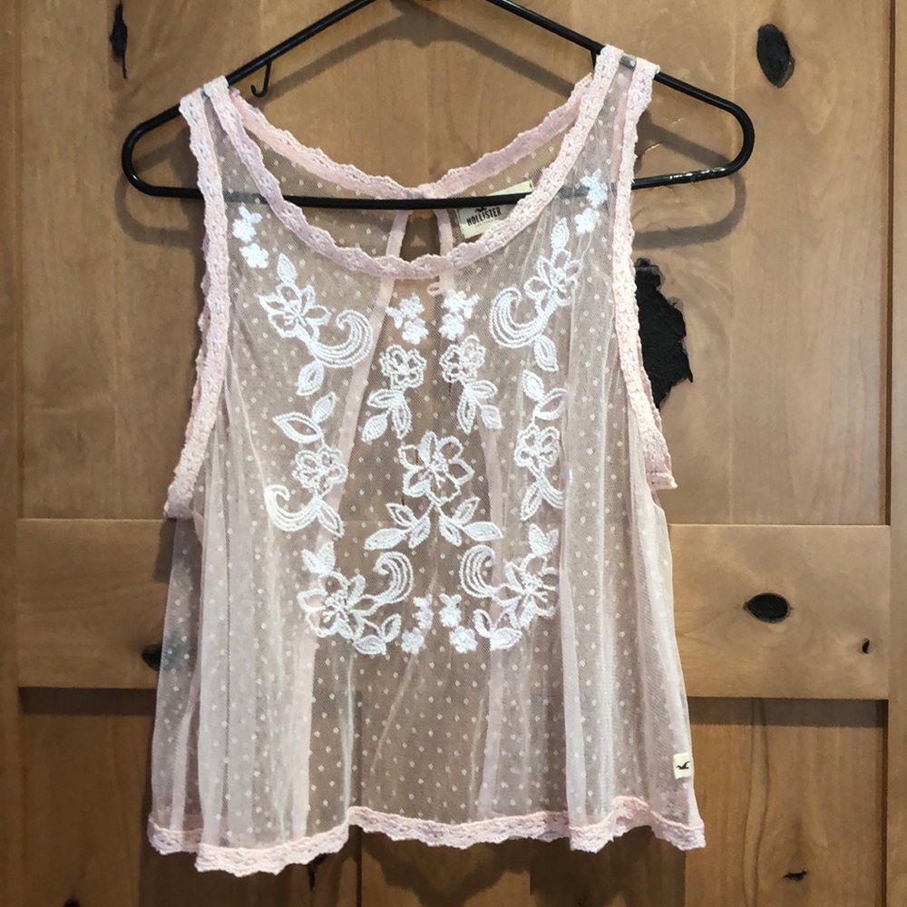 Sheer lace top